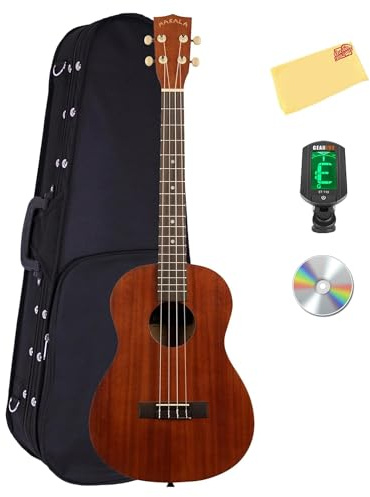 Kala MK-B Makala Baritone Ukulele Bundle with Case, Tuner, Austin Bazaar Instructional Video, and Polishing Cloth