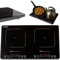 Arebos Double plaque à induction 3500W | 2 zones de cuisson avec écran tactile & minuterie | Plaque à induction portable pour le camping, le plein air & la cuisine | Protection contre la surchauffe