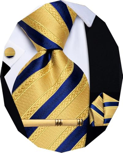 YourTies Cravate en soie pour homme - Motif cachemire floral - Boutons de manchette carrés - Pour fête de mariage, affaires, formelle