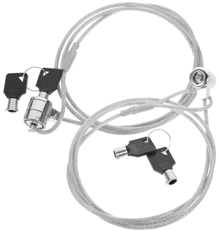 Gatuida 2sätze Kabelschloss Für Laptops Tablets Und Monitore Mit Sicherheitskabel Lang Abschließbar Aus Widerstandsfähigen Legierungen Für Befestigung An Festen Gegenständen