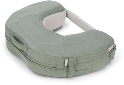 Inglesina Elysia - Cuscino per allattamento al seno e biberon, cuscino di supporto ergonomico per mamma e bambino, con fodera lavabile (Balance Green)