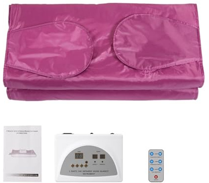 Sauna de Vapor Portátil, Manta de Sauna de infrarrojos mejorada, manta calefactora for Sauna que adelgaza y quema grasa, for perder peso, desintoxicación, Spa en casa