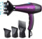 Basuwell Hair Dryer Professional Ionic Hairdryer 2100W Salon Fast Blow Dryers 3 Heat 2 Speed Settings Low Noise Far Infrared AC Motor with Hair Diffusers/Nozzle/Comb/UK Plug - Purple