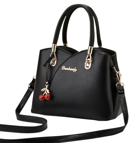Allbestop Damen-Einkaufstasche, modische Handtaschen, Geldbörse, Umhängetasche, Ledertasche für Damen Taktischer Gürtel Mit Taschen (Black, One Size)