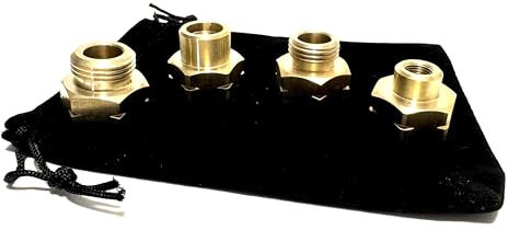 LPG-Megastore Gas Adapter Gasflaschen Anschlussset Europa für die Entnahme - Anschluss von Deutschen KLF Geräten an ausländische Gasflaschen - Nr 1-4 komplett