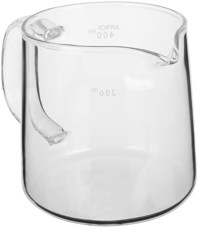 HEALLILY Carafe à Café Verre Borosilicaté Transparent Verseuse Manuelle Pour Infusion à Domicile Idéale Pour Partager Avec Famille Et