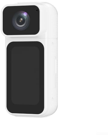 Mini Wearable Camera with 4K Video and Long Battery Life for Uninterrupted Recording (White)