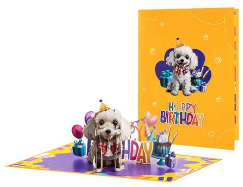 Genérico Tarjeta de Cumpleaños Divertida para Perro,Papel Felicitación | Postal Unisex Para Reuniones Familiares Y Regalos