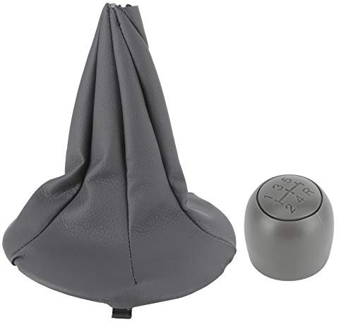 Gear Stick Cover Fiat Panda, Akozon 5 Speed Car Gear Shift Knob Gaitor Boot 5 Speed Gear Shift Knob with Dustproof Boot Collars 5 Speed Manual Shift Knob Boot for Panda for 500 500C
