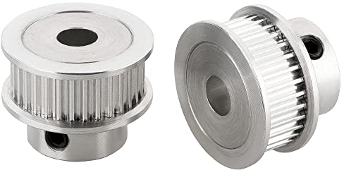 Turmberg3D - 2x GT2 Zahnriemenräder/Pulley Antrieb - 20 Zähne - Bohrung-Ø: 4mm - Riemen-Breite: 10mm (GT2-10 · 20T · Ø4)