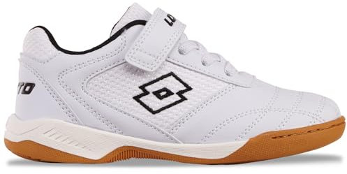 Lotto Unisex Kinder Whizzer Sneaker, White Black, 29 EU