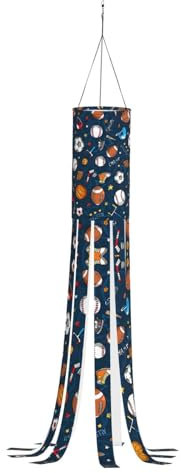 ZXERTG Sport Baseball Game Print seducente autunno decorazione all'aperto con Ringraziamento, inverno, temi primaverili, calze a vento per le stagioni