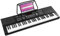 MAX KB15 - Keyboard Piano mit 61 Tasten, E Piano mit Mikrofon und Lautsprecher, LCD Display, 70 Demosongs, Klavier Keyboard für Anfänger, Lern-Funktion, 26 Klangarten, 8 Percussion, USB-C