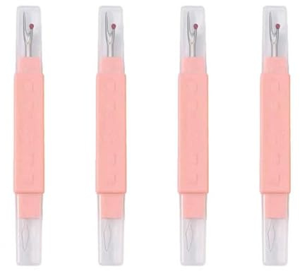 4pcs Sewing and Tearing Machine, 2-in-1 Embroidery Cross Stitch Machine, DIY Sewing Accessories, Plastic Handle Thread Remover, Suitable for Manual Sewing, Knitting, and Cross Stitch