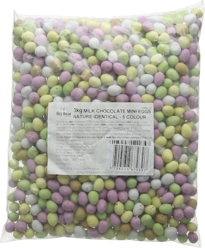 Mini Easter Eggs | Chocolate eggs with crispy shell | Bulk buy bag of chocolate (3kg)