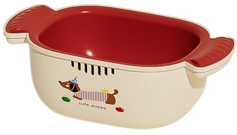 Aufquwk Per Lavaggio Frutta Con Colino | Set Scodella e Colino 2 in 1,Per Frutti di Bosco Verdure Pasta Cotta Insalate