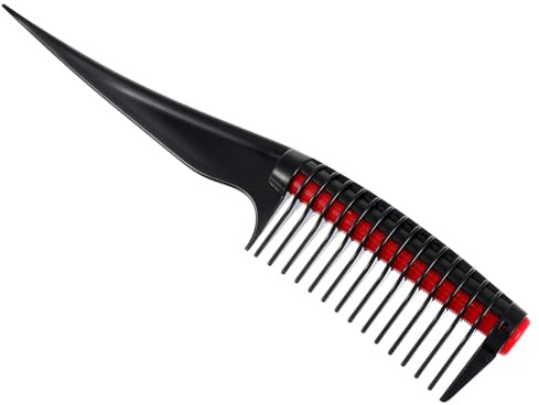 TOGEVAL Peine para Teñir Pelo con Rodillo Desmontable Diseño Cómodo Daño Herramienta Profesional para Peluquería para Mechas y Peinados Detallados