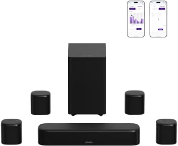 ULTIMEA 7.1ch Surround Soundbar, Sound Bar for TV with 4 Surround Speakers, Peak Power 330W, Surround Sound System, HDMI ARC, TV Soundbar with Subwoofer, Bluetooth® 6.0, Aura A40 Pro, 2026 Upgraded