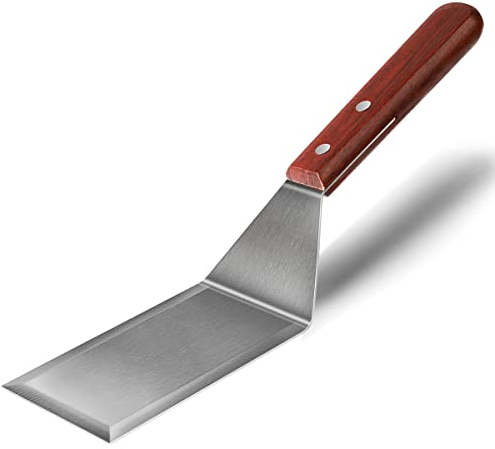KLAQQED Spatola Paletta Cucina Spatola per Pizza Utensili Cucina Attrezzi Per La Cucina Spatola Metallica in Acciaio Inossidabile Spatola Per Hamburger Bistecca Spatola Barbecue Spatola Per Griglia