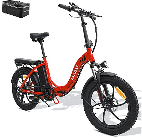 Fafrees Oficial F20 Dame - Bicicleta eléctrica plegable de 20 pulgadas con batería de 36 V 16 Ah para desplazamientos, bicicleta eléctrica plegable de 250 W, máx. 25 km/h, bicicleta eléctrica para
