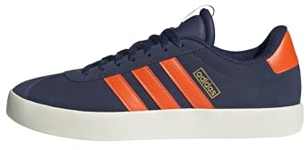 adidas Homme VL Court 3.0 Shoes, Dark Blue/Impact Orange/Gold met., 40 EU