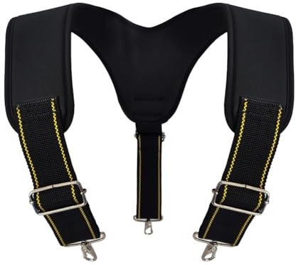 Gilet per attrezzi con tasche staccabili, completamente regolabile per comfort e ridurre l'affaticamento durante l'orario di lavoro (C)