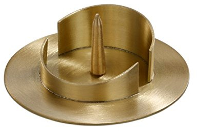 Kerzenleuchter goldfarben für Kerzen Ø 50 mm für Altarkerzen, Anlasskerzen, Taufkerzen, Kommunionkerzen, Hochzeitskerzen