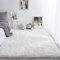 YIHAIC Faux Lammfell Schaffell Teppich Kunstfell in Super weich Lammfellimitat Imitat Fellteppich für Schlafzimmer Boden Wohnzimmer Home Decorator Teppich Bettvorleger Sofa Matte (Weiß, 75 x 120 cm)