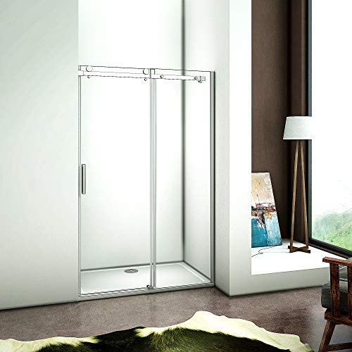 135cm Verstellbereich von 131-135cm Duschabtrennung Nischentür Dusche aus 8mm Sicherheitsglas mit Nanobeschichtung T2