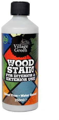 Village Green Ready to Use Wood Stain - Water Based, Eco Friendly, Premium Quality (Oxford Brown, 250ml)