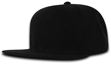 DECKY 7011-BLK Youth Snapback Caps; Black