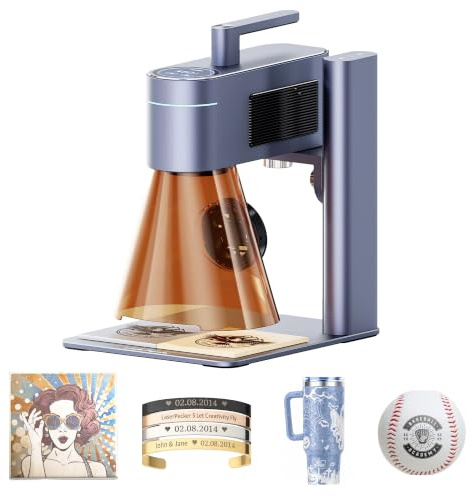 LaserPecker LP4 Dual Laser Engraver & Cutter, 2W IR + 10W Diode 4000mm/s, Laser Engraving Machine for Metal, Wood, Acrylic, Leather, Glass – Beginner & Business