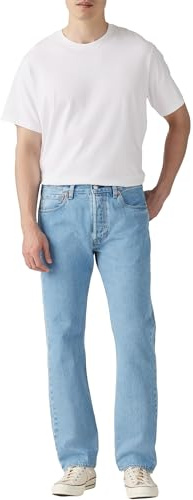 Levi's Uomo 501 Original Fit Jeans, Ferry Building Blue T2, 38W / 30L