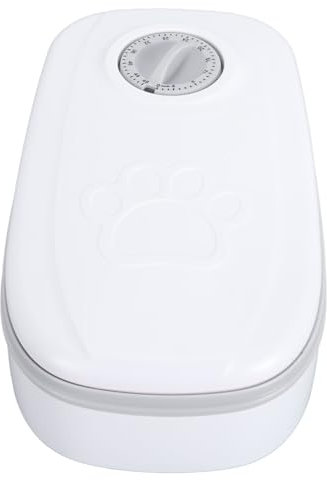 Zeitgesteuerter Katzenfutterautomat, Intelligenter Multifunktionaler, Langlebiger, Automatischer Katzenfutterautomat für Katzen (Gray)