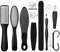Lima para Pies Durezas, Lima de Callos, Kit de Herramientas de Pedicura, Lima Pies Durezas, Lima para Pies de Acero Inoxidable, Kit de Pedicura para Removedor de Piel Dura y los callos, 10 Pcs