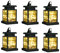 JHY DESIGN Set of 6 Solar Lantern Lights Outdoor Waterproof Solar Powered Table Lamp Hanging Lighting with Warm LED Fairy String Lights for Patio Garden Landscape Decoration Yard Lawn (with Clamp)