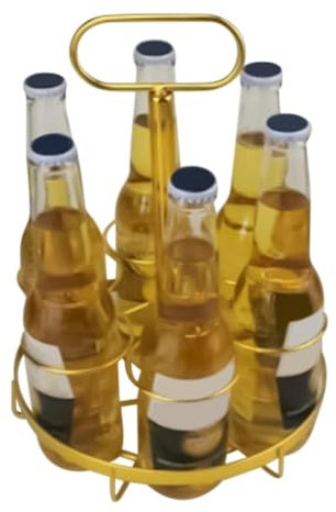 Présentoir à bière | Étagère à bière pour réfrigérateur 6 Bouteilles, Panier à vin, présentoir à Boissons pour Restaurants, boîtes de Nuit, fêtes dansantes