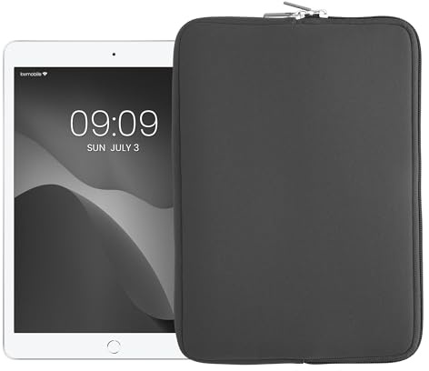 kwmobile Tablet Hülle kompatibel mit 9,7-11 Tablet - Universal Neopren Tasche Cover Case - Schutzhülle Sleeve in Grau