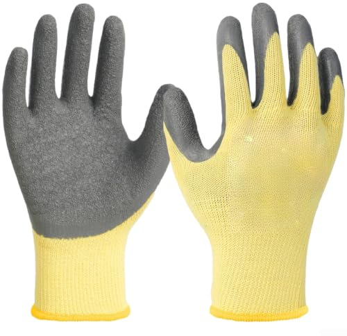 Naturlatex skyddshandskar 400 V antielektriska stötar | 400 V skydd, tunn design, hög fingerfärdighet, för elektriker, säker installation