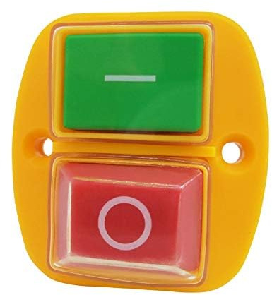 sys2sell Nullspannungsschalter 230V – Maschinenschalter mit Unterspannungsauslöser – Baugleich KEDU KJD17 – Für Kreissäge, Holzspalter, Bohrmaschine – IP55 Schutzkappe – DKLD DZ-6-2