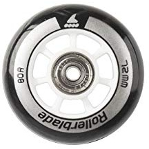 Rollerblade Wheelkit 72mm 80A, SG5 Bearings, 8 Pack