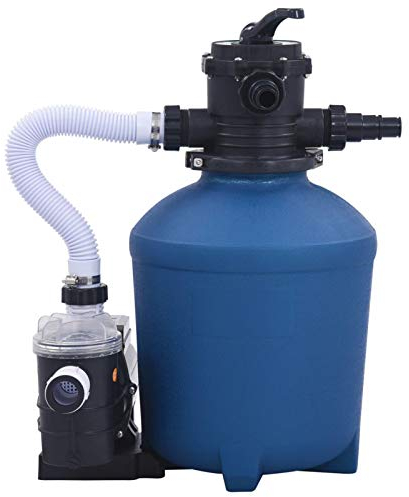 Tidyard Sandfilteranlage mit Zeitschaltuhr Sandfilterpumpe Sandfilter Poolfilter Poolpumpe Filteranlage Filterkessel Filter Pool Pumpe 530W 10980L/h