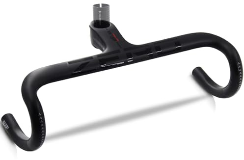 RXL SL 31.8 Carbono Manillar de Carretera Integrado - Manillar de Carretera UD Mate 420*110mm con Enrutamiento Interno de 28.6mm