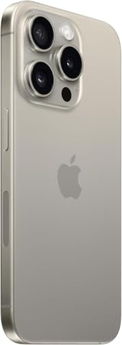 Apple iPhone 15 Pro, 256GB, Natural Titanium - Unlocked (Renewed)