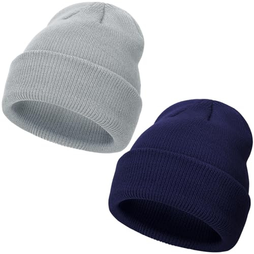 DRESHOW Toddler Beanie Kids Winter Hats Children Soft Knit Unisex Hat for Baby Boys Girls Warm Cap Beanies for 2 Years-6 Years