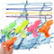 wasserpistole klein wasserspritzpistole spritzpistole wasser pistole mini wasserpistole kinder water gun Einfach zu bedienende Wasserpistole Mit 4 Seilen zum Outdoor Strandpool Zufällige Farbe