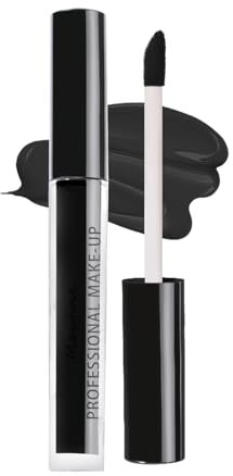 Encre à Lèvres Liquide Mate, Longue Durée Imperméable Brillant à Lèvres Noir, Black Matte Lipstick, Rouge à Lèvres Liquide, Maquillage non Collant, Vegan Cruelty Free
