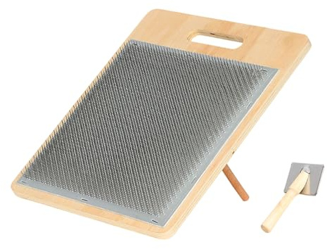 Générique Planche À Laine Pour Mélange Et Cardage,Planche De Cardage Réglable - Carde À Laine Et Tissu | Idéale pour Débutantes Femmes et Créations Maison Tricot Feutrage