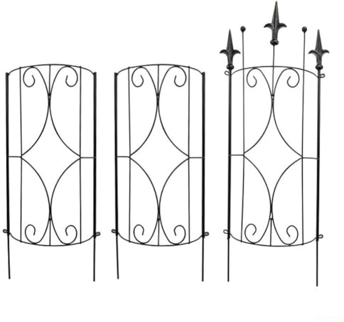 Traliccio da giardino in metallo, traliccio in metallo per piante rampicanti, per filodendro di edera, griglia per piante, decorazione naturale, aggiunge eleganza a giardini, patii, giardino estetico