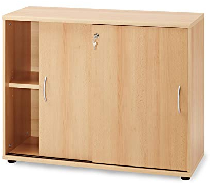 Möbelpartner Aktenschrank Manni 701344, samerbergbuche Dekor, 100,0 x 39,5 x 77,4 cm